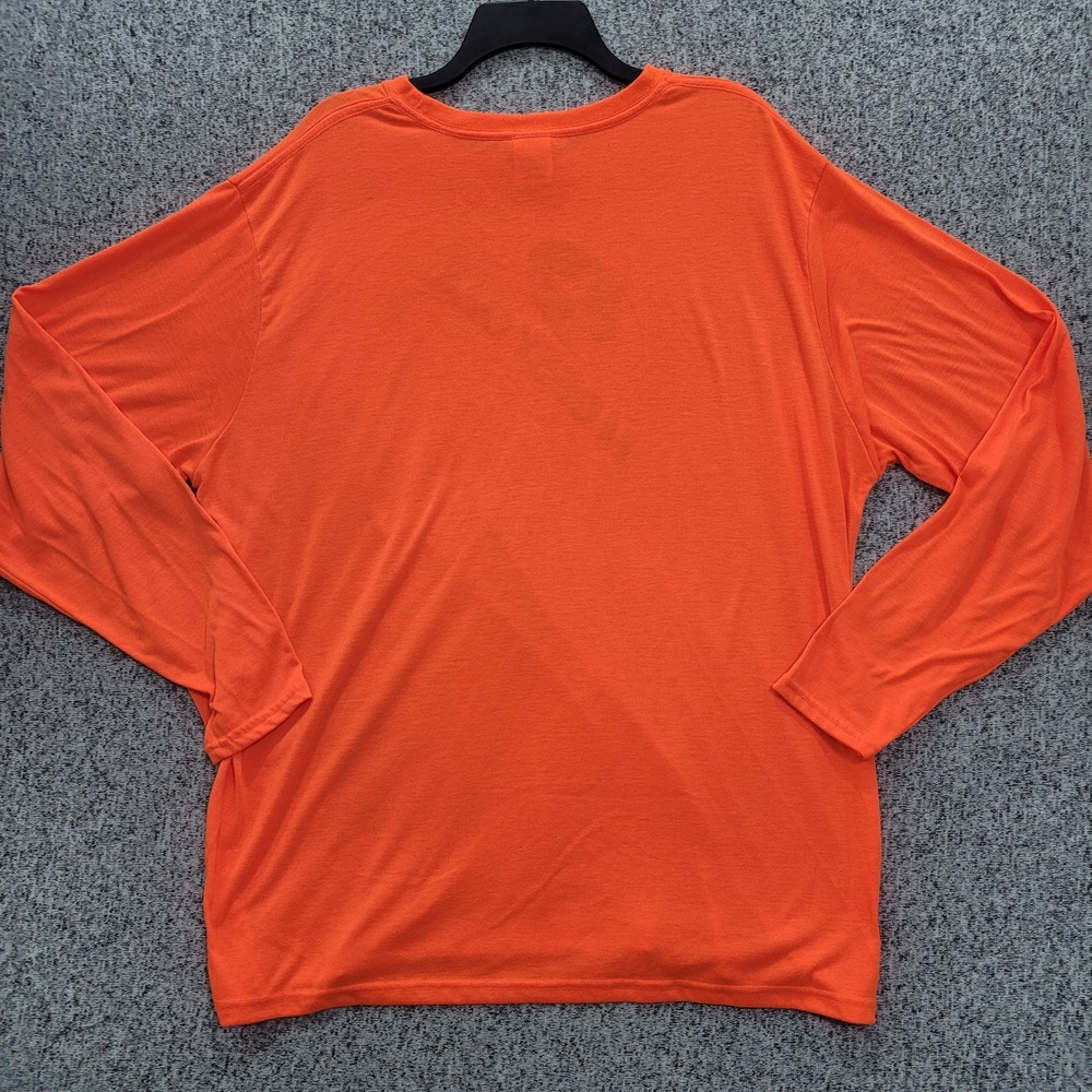 Mossy Oak Paramount Outdoors Mens 2XL Blaze‎ Orange Long Sleeve Buck Graphic Tee - Picture 4 of 9